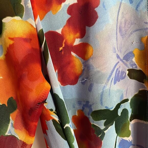 MISA Marsala Floral Shirtdress - Picture 7 of 16